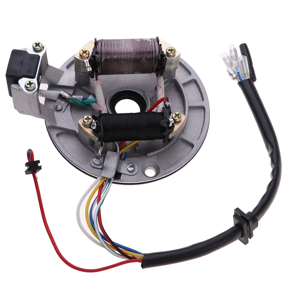 2 Coil Ignition Magneto Stator For Universal 110cc Motorcycle Dirt Bike ATV