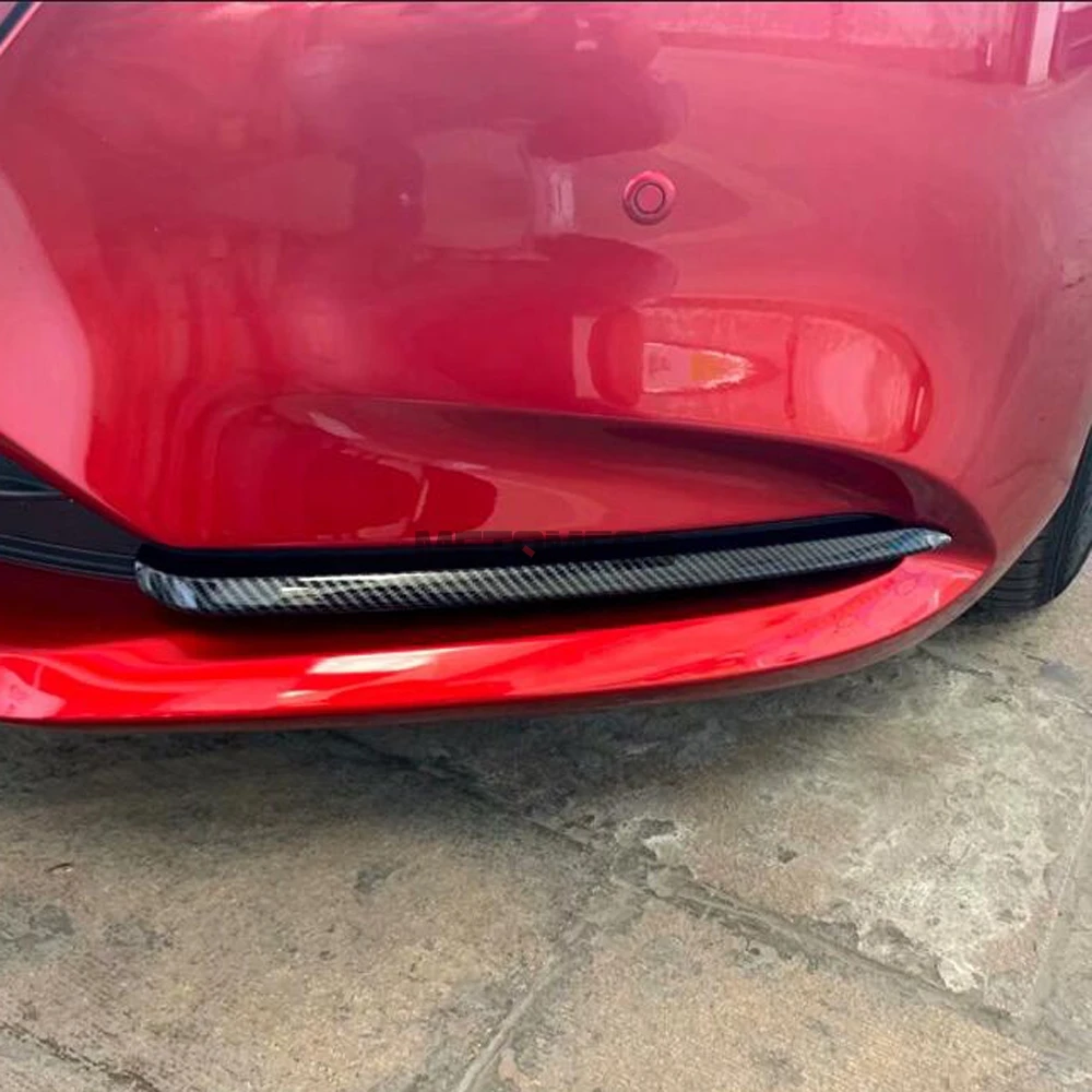 Для Mazda 6 Atenza углеродное волокно передние противотуманные фары светильник тумана светильник бровей украшения отделка внешние аксессуары для стайлинга автомобилей