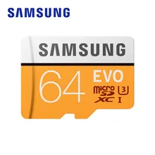 Aliexpress - SAMSUNG Memory Card Micro SD EVO 32GB microSDHC 64GB 128GB microSDXC USH-I C10 U3 4K TF Card with Adapter for Smartphone Tablet