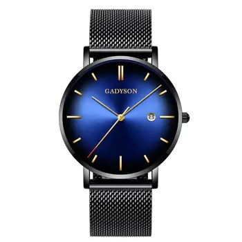 

HobbyLane Men Wormhole Gradient Colour Quartz Watch Wristwatch Stainless Steel Watch Clasp