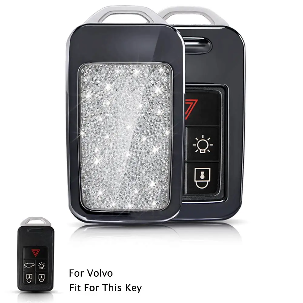 Option 1 Автомобильный чехол для ключей, чехол для VOLVO S80L/S60L/XC60/V40/S60/V60/S80/XC70 без ключа, 5 6 кнопочный брелок-контроллер, смарт-ключ - Название цвета: Option 1