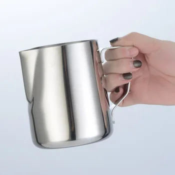 

Stainless Steel Milk Frothing Pitcher Espresso Coffee Barista Craft Latte Cappuccino Milk Cream Jug Pitcher Cup Frothing
