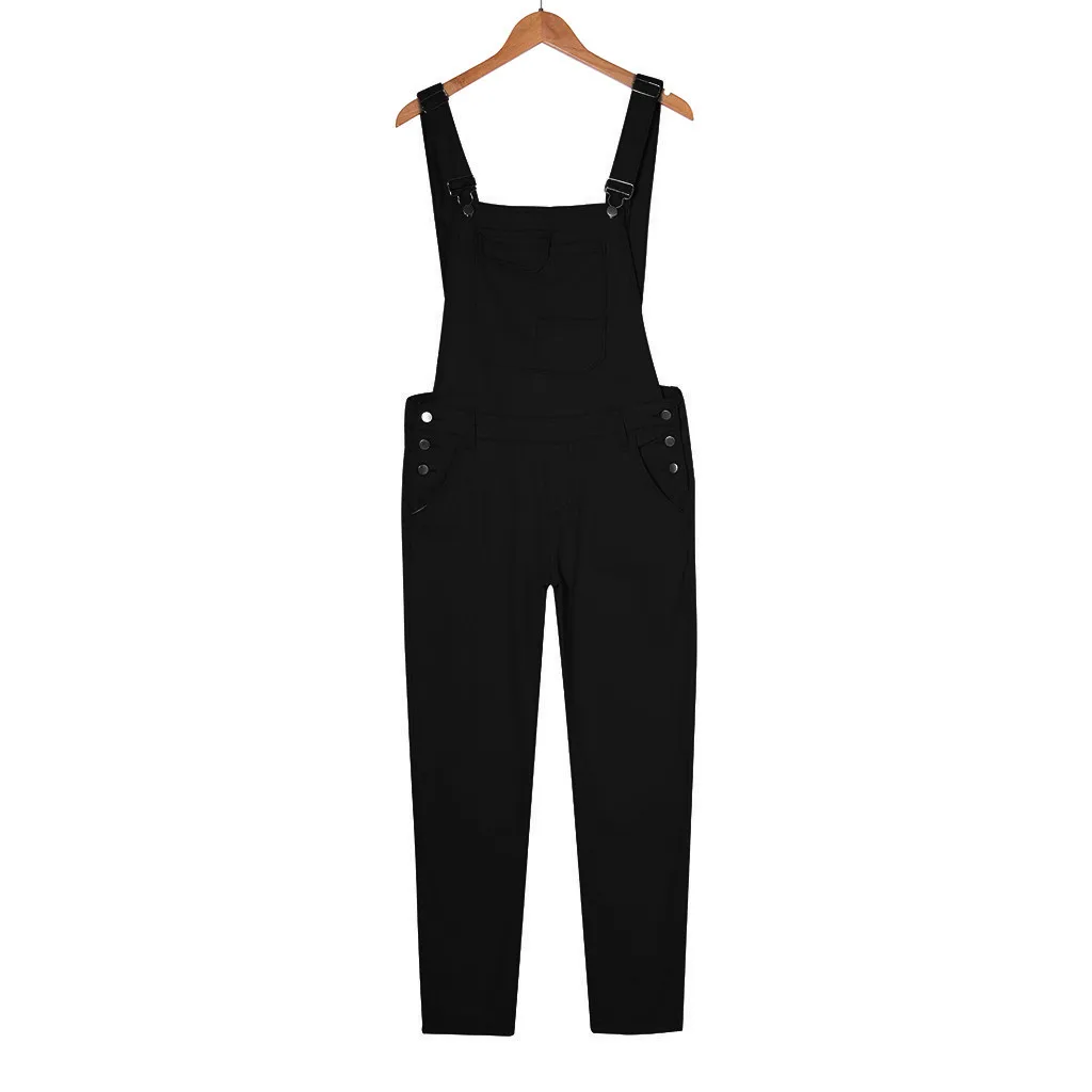 Mens Pocket Jeans Overall Jumpsuit Streetwear Overall Suspender Brim Bolso Geral Streetwear Gerais Suspende Pants