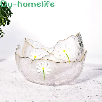 

Glass Gold Inlay Soup Bowl Japanese Bowl Candy Bowl Small Bowl Rice Bowl Ramen Bowl Household Kitchen Supplies