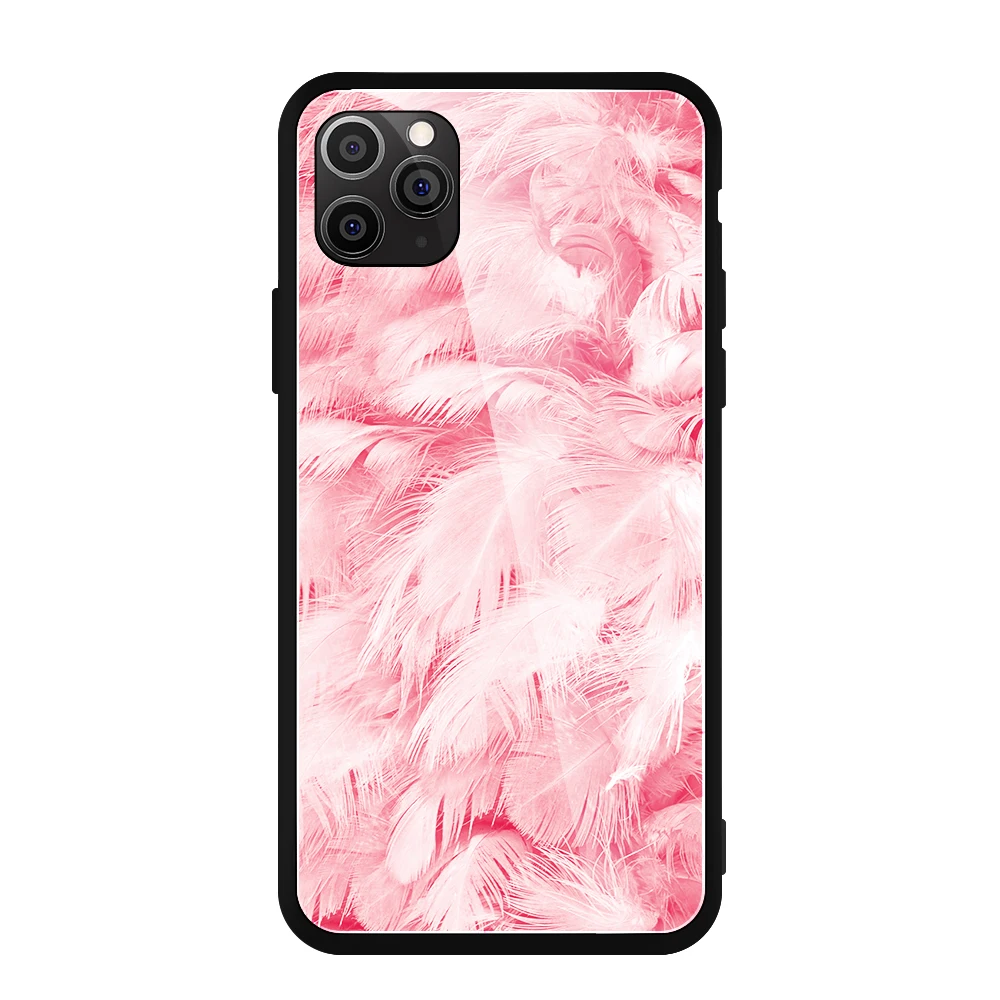 Стеклянный чехол для iPhone XS Max XR X 8 11 Pro Max, силиконовый тонкий чехол, закаленное стекло, звездное небо, для iPhone 8, 7 Plus, 6, 6 S, 8 Plus, 11 Pro - Цвет: 06