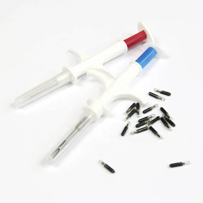 X100pcs 1,25x7/2,12x12/1,4x8mm para jeringa microchip animal - 2