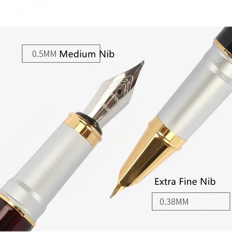 

Jinhao9009 Fountain Pen Caneta Dolma Kalem Pluma Fuente Caligraphy Luxury Ink Pen Vulpen Office Stationery Gift Platinum Preppy