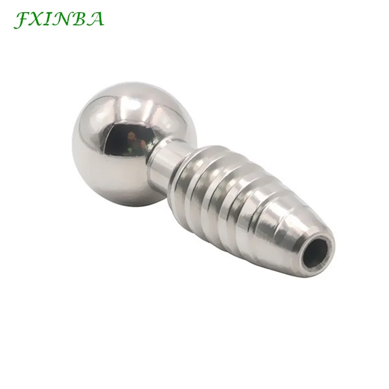 FXINBA Stainless Steel Urethral Sound Dilator Male Penis Plug Threaded Urethra Catheter Stimulator Adult Sex Toy For Men Gay