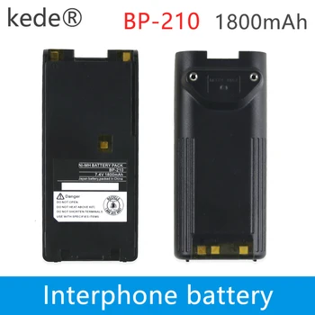 

kede 7.4V 1800mAh BP-210 Original intercom battery For ICOM IC-V8 F16 F26 F21 V82 IC35FI Large capacity battery