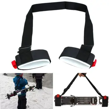 

Skateboard Backpack Strap Adjustable Winter Ski Board Skiing Pole Fixing Strap Shoulder Hand Carrier Lash