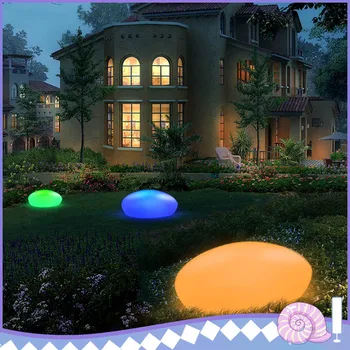 

Solar Light Lamps New Swimming Pool Ball Cobble Stone Lamp Light LED Solar Lighting Solar Light Garden Decoration Dropshipping