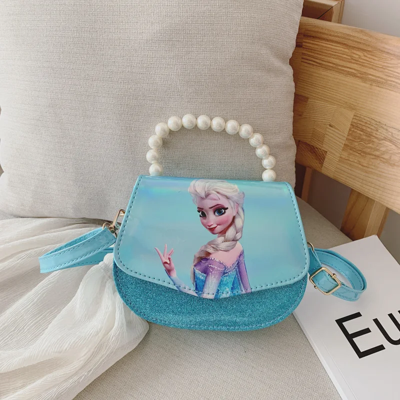 Новая детская сумка с рисунком Эльзы и Анны, милая сумка на плечо для девочек, детская сумка-тоут для девочек, сумка-мессенджер, мини-сумка принцессы