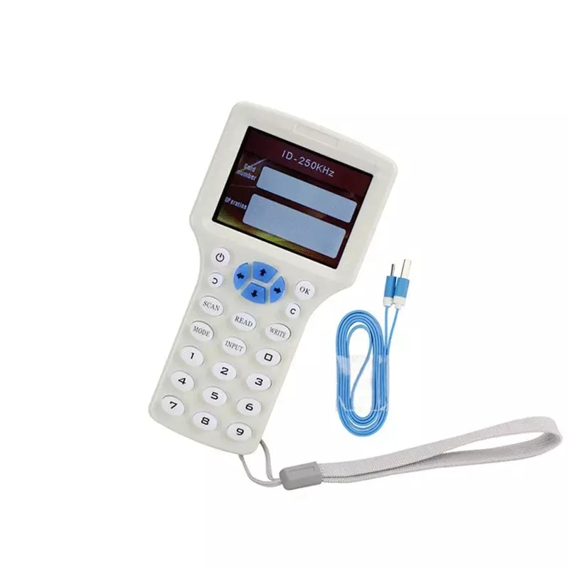 US $28.83 English 10 Frequency RFID Copier ID IC Reader Writer Copy M1 1356MHZ Encrypted Duplicator Programmer USB NFC UID Tag Key Card