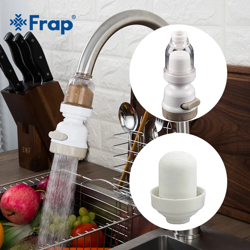 Frap Bubbler кухонный кран головка фильтра кран распылитель на кран распылитель аэратор водосберегающая вода брызг носик аксессуары - Цвет: purification head