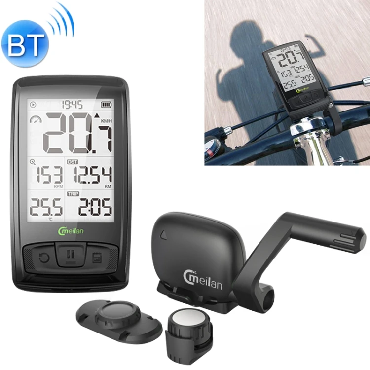 

Dropshipping M4 IPX5 Waterproof V4.0 Wireless Cycling Stopwatch Speedometer Bicycle Computer with 2.5 inch Screen