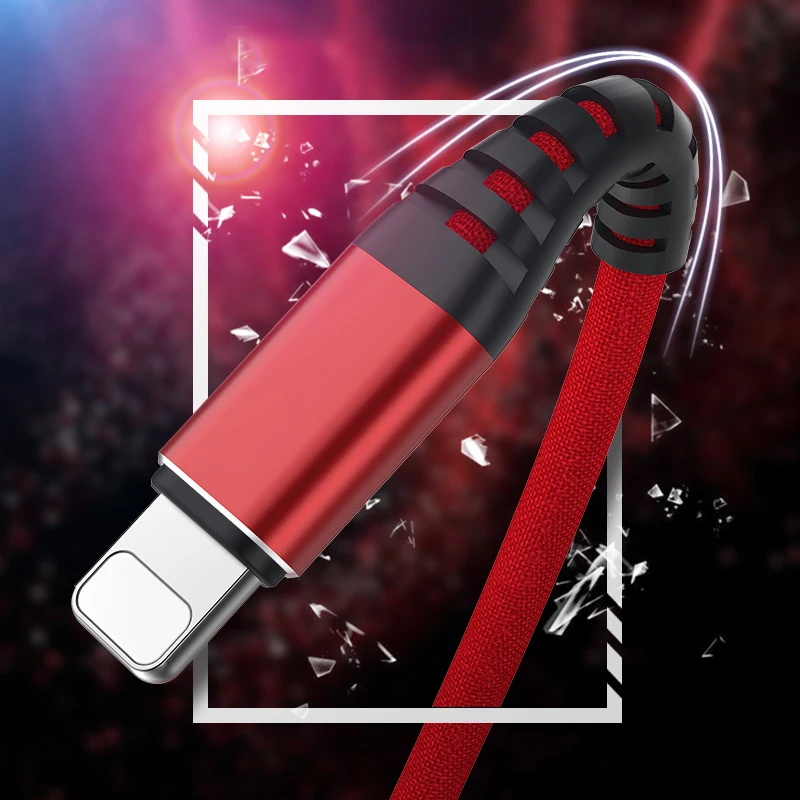 3.1A USB кабель для iPhone X 8 7 6 6S Plus 5 5S кабель высокого напряжения кабель передачи данных для быстрой зарядки устройства Apple кабель быстрой зарядки