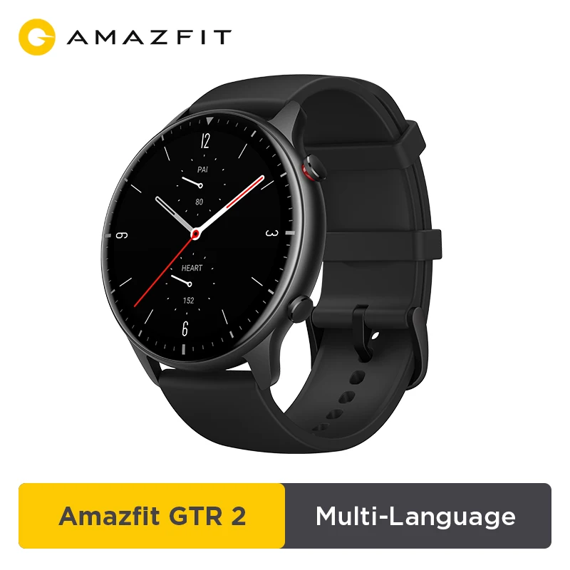 US $179.99 2020 New Amazfit GTR 2 Smartwatch 14 Days Battery Life 326ppi AMOLED Display Music 5ATM Confident Time Control Sleep Monitoring