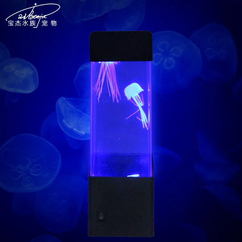 Fish Lamp shui mu deng Small Night Lamp LED Mini Water Fish Tank Desktop Small Acrylic shui mu deng Gift