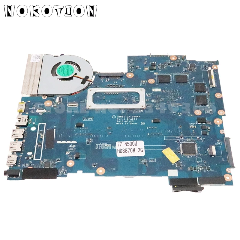 NOKOTION VBW11 LA-9984P CN-0DYFMW 0DYFMW For Dell Inspiron