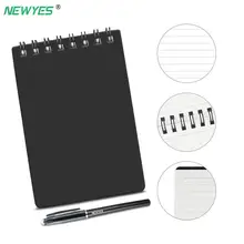 Newyes a7 mini apagável notebook, reutilizável, portátil, diário, escritório, escola, notebook, microondas, apagável, tamanho