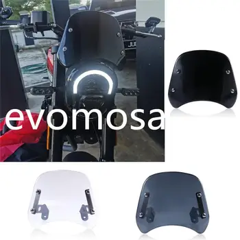 

Motorcycle Black/Smoke/Clear Front Headlight Windshield Fairing Windscreen Deflector For Benelli Leoncino 250