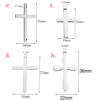 25Pcs/Lot Stainless Steel Cross Pendant Charms Bracelet Necklace DIY Jewelry Making Handmade Accessories Findings 5