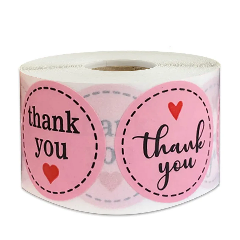 Pegatinas de agradecimiento de 1 pulgada, etiquetas de sello de papel dorado, recuerdos de fiesta de boda, suministros de sobres, pegatinas de papelería, 50 Uds.