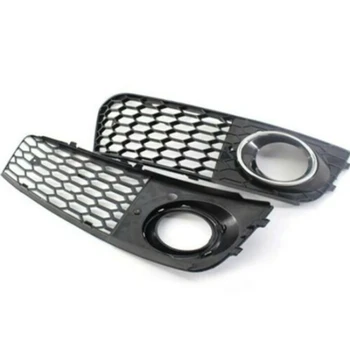 

Car Fog Light Cover Grille Grill Honeycomb Mesh Fog Light Lamp Open Vent Grille for A4 B8 RS4 2009-2012
