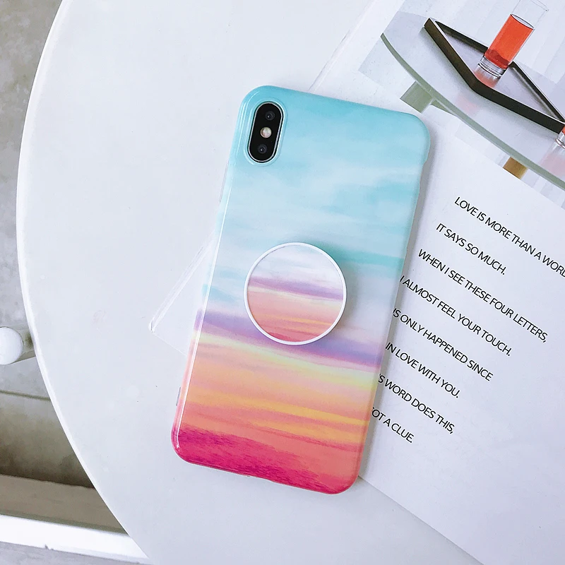 Лазерный чехол для телефона s для айфон XR XS Max X 6 6S 7 8 Plus, мягкий силиконовый чехол-подставка для айфон 11 Pro Max 7 8 Plus XR, чехол - Цвет: Z16