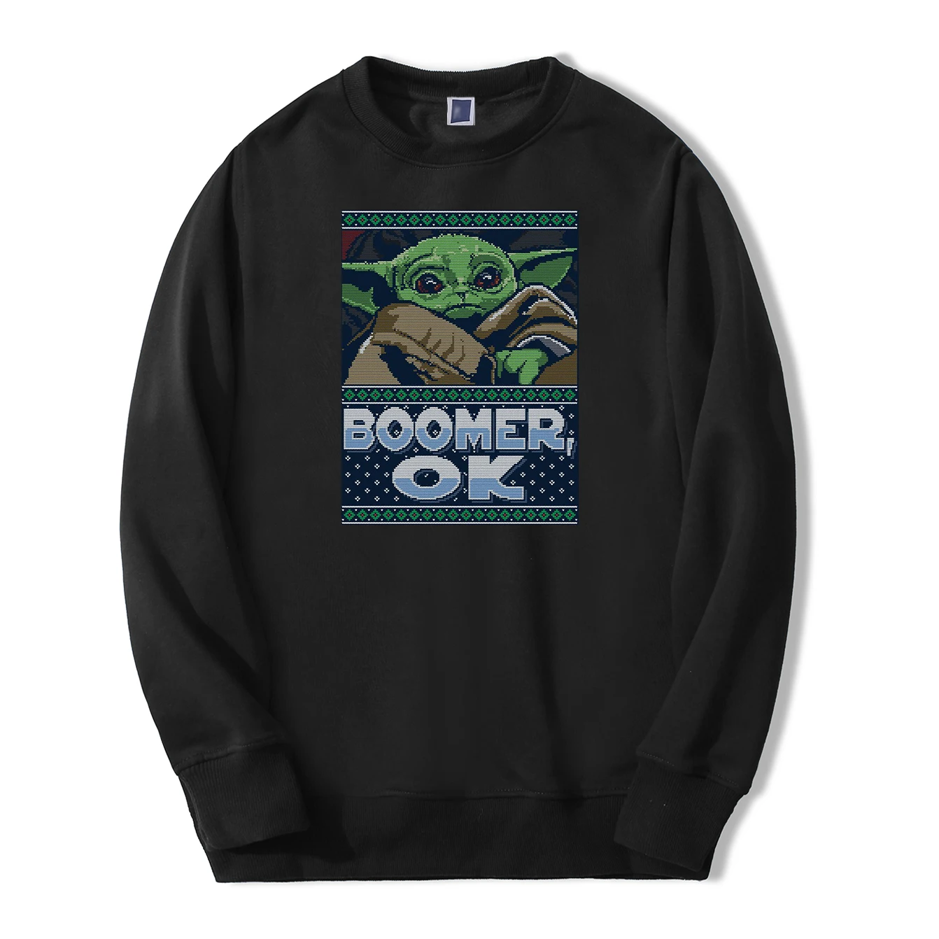 

Cute Young Baby Yoda Sweatshirt Hoodies Men Star Wars Pullover Fleece Streetwear Crewneck Sweatshirts The Mandalorian Sportswear