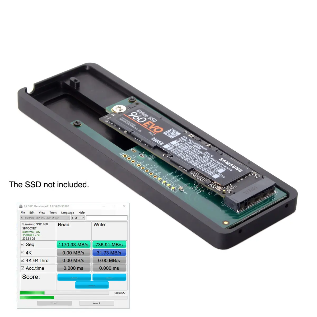 Интерфейс Thunderbolt 3 к PCI Express E NGFF M key NVME AHCI SSD чехол картридж|Адаптеры Type-C| |