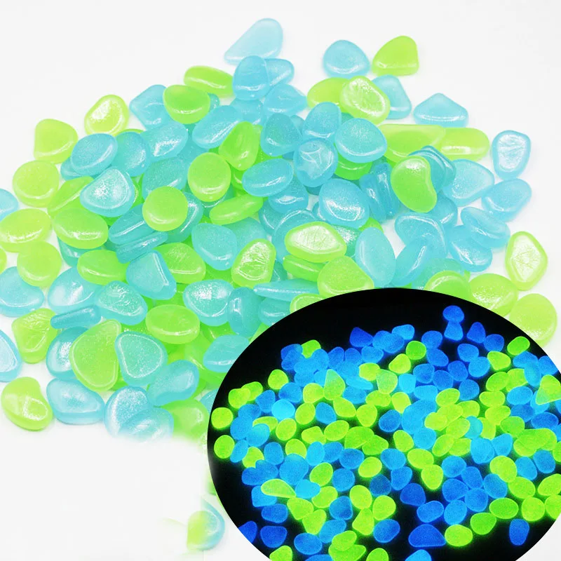 Glow in the Dark Garden Pebbles Glow Stones Rocks for Walkways Garden Path Patio Lawn Yard Decor Luminous Stones 25/50pcs