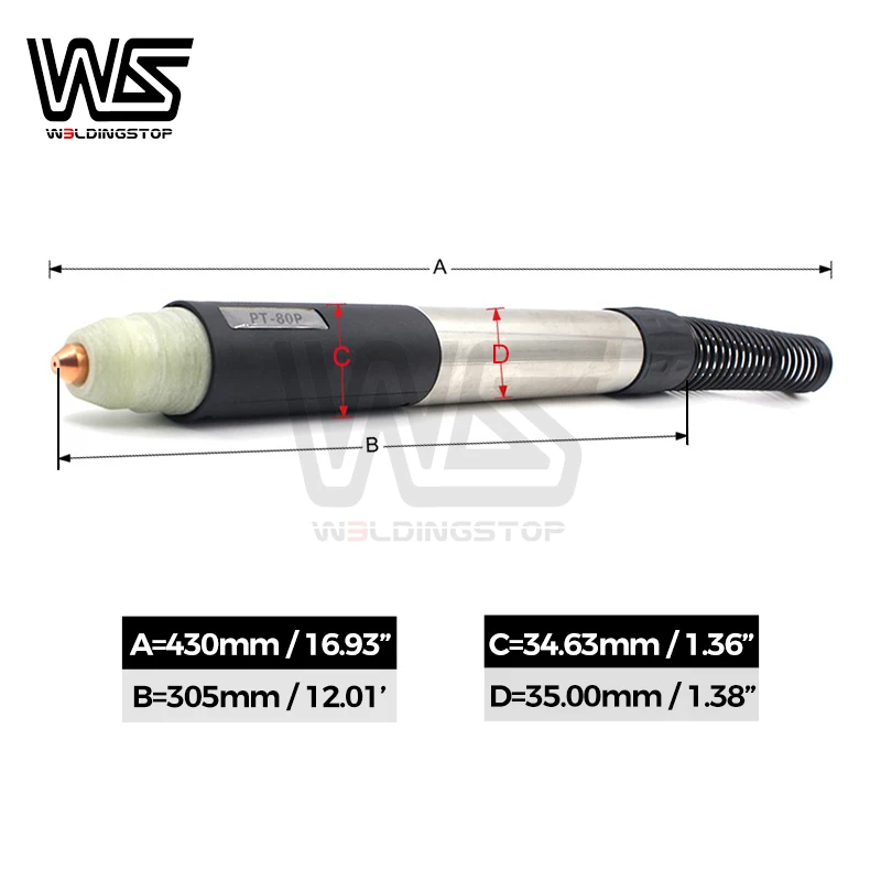 09810 PTM-80 IPTM-80 PT80 PT-80 Plasma Cutting Vertial Torch Head