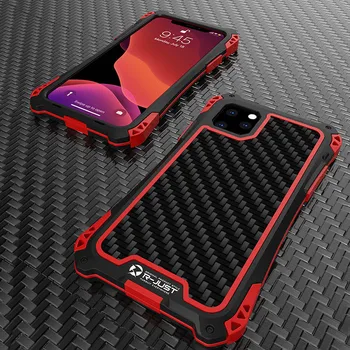 

For iPhone 11 Pro MAX Case Metal Aluminum Luxury Shockproof Metal Frame Silicone Armor Cover For iPhone XS MAX XR Phone Case