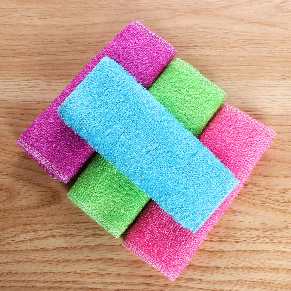 Kitchen Towel Cleaning Cloth Dish Cleaning Cloth Dish Cloth Towel Cleaning Cloth Microfiber Dish Cloth 1PC Anti-grease Dish Cloth Bamboo Fiber Washing Towel Scouring Pad Magic Cleaning Rags Kitchen Household Supplies Cleaning Tools