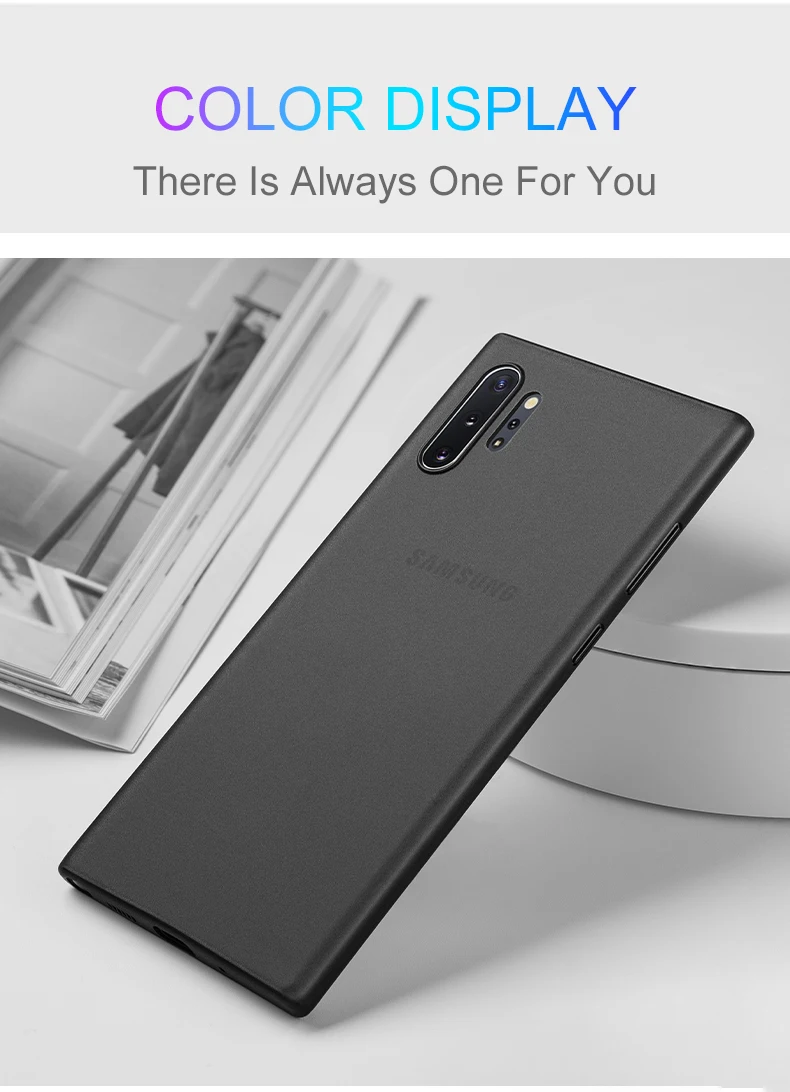 0.3mm Ultra Thin Case For Samsung Note 10 Pro 8 9 S10 S9 S8 Plus S10e Matte Transparent Back Cover Case Slim Shockproof Coque S9