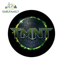 EARLFAMILY 13cm x 13cm TMNT Sign 3D Funny Car Stickers Car Window Bumper Laptop Rear Windshield Waterproof Vinyl Decal Oem