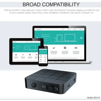 

Bluetooth 5.0 Audio Receiver Transmitter AUX RCA 3.5MM 3.5 Jack USB Music Stereo Wireless Adapters Multiple modes For Car TV PC