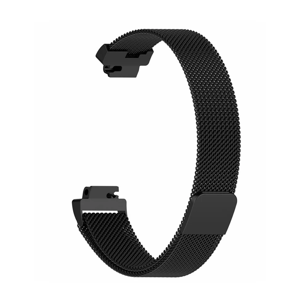 For Fitbit Inspire HR / ace2 Band Replacement Milanese Loop Magnetic Stainless Steel Strap Bracelet Betl for Fitbit Inspire - Цвет ремешка: Black