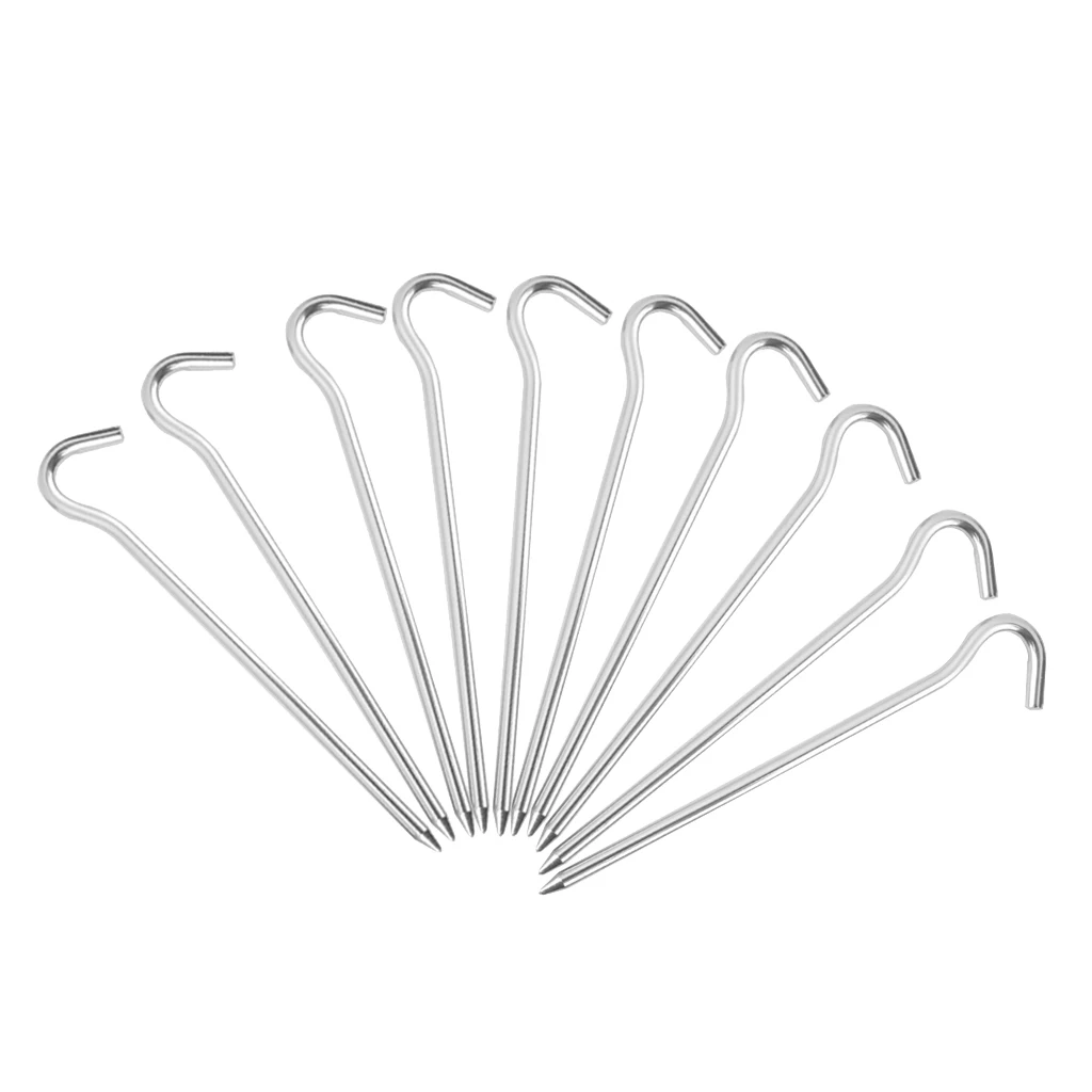 10Pcs Camping Tent Pegs Tent Tarpaulin 