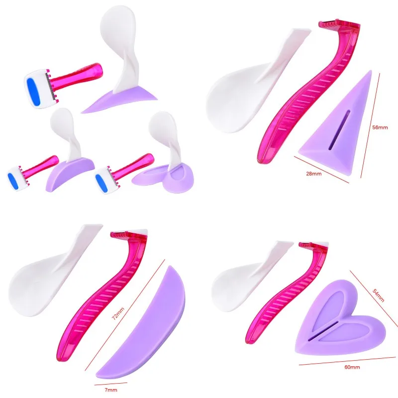 Silicone Shaver Template Women Bikini Dedicated Privates Shaving Stencil Sexy Female Pubic Hair Razor Intimate Shaping Tool | Красота и