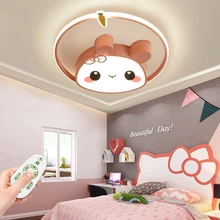 

Children's Room Ceiling Light Modern Chandelier LED Dimmable Bedroom Lamp with Remote Control Study Room Interior Lighting