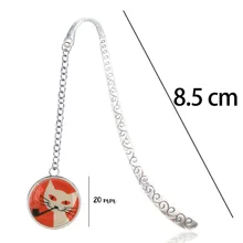 Металлическая Закладка Кот мяу детский сад значок булавка Kawai милые животные мультфильм черные кошки для блокнота Закладка Книга Маркер мате