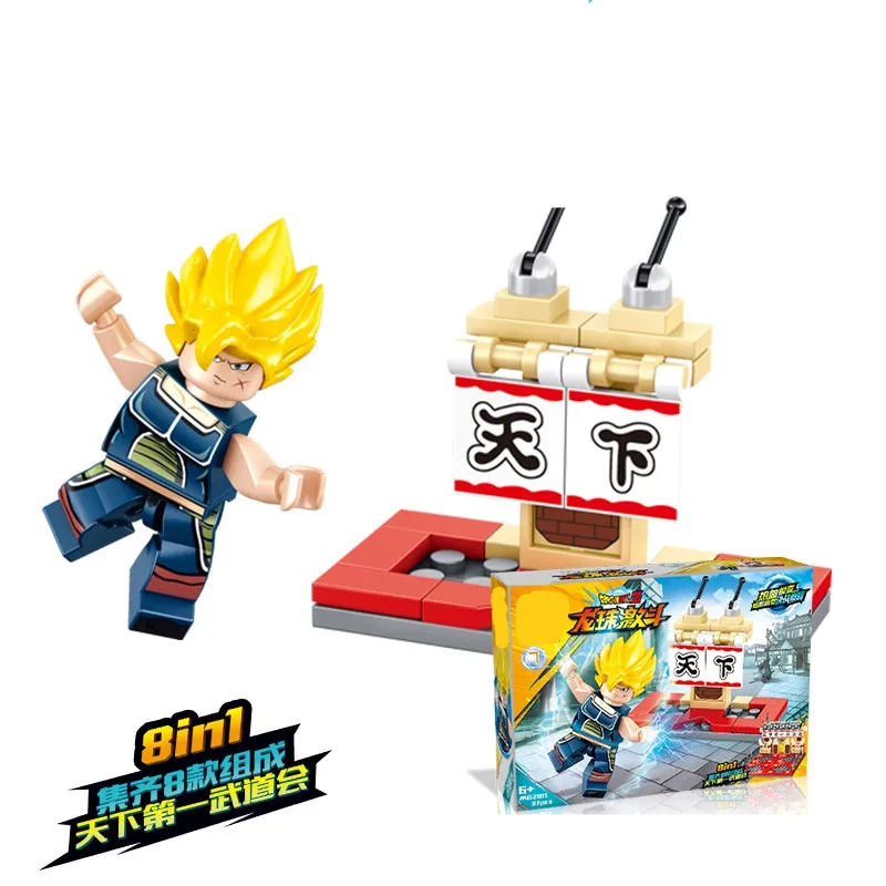 8 шт. Dragon Ball Z Son Goku Аниме Супер Вегета фигурки строительные блоки кирпичи игрушки Juguetes