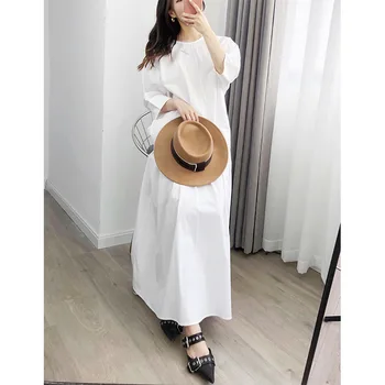 

2020 New Summer Women Super Fairy Midi Skirt Elastic Waist Fashion Casual Female Loose Skirts