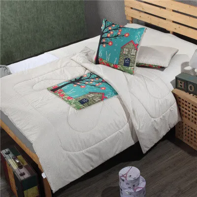 L Модная мультяшная Подушка Одеяло Сова КИТ чесаный хлопок Coussin декоративные подушки поясничная поддержка Подушка многофункциональная - Цвет: L