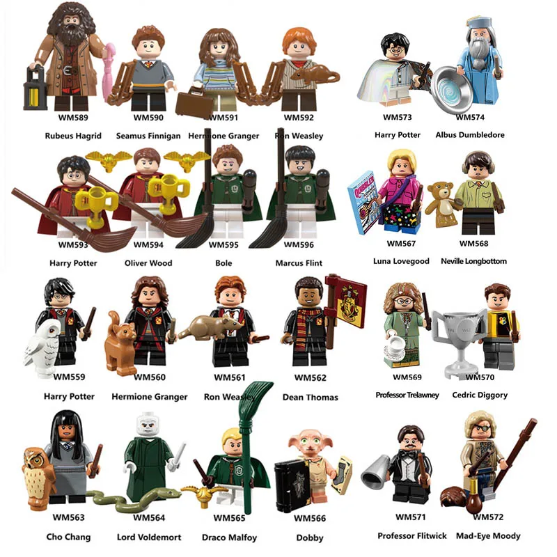 

Toys Hobbies Building Magic Series Potters Cosplay Figures Hermione Luna Dumbledore Children Build Blocks Educational Toys