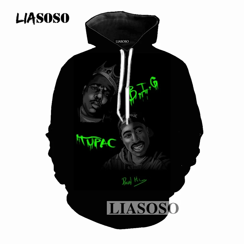 3 LIASOSO, осенняя модная брендовая одежда, толстовки 2pac с 3D принтом, толстовки с капюшоном в стиле хип-хоп, пуловер в стиле Харадзюку - Цвет: 3