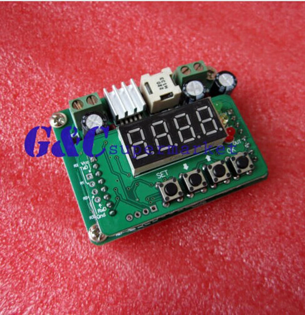 

1PCS 3A DC-DC digital control upper and lower module, adjustable buck converter electronic components accessories electronic