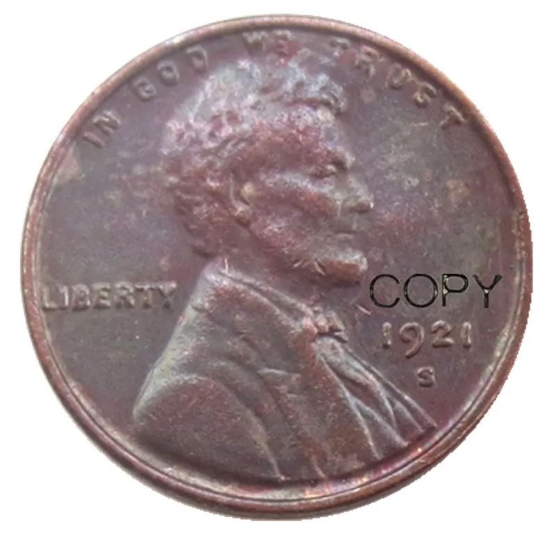 США один цент 1921 P/D/S копия монет - Цвет: 1921S